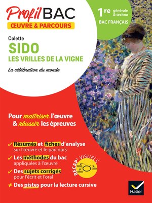 cover image of Profil Oeuvre & parcours: Sido, Les Vrilles de la vigne (Bac 2023)